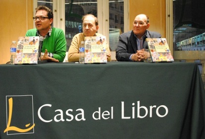 De izquierda a derecha, Paco Sáez, Cruz Delgado Sánchez y Ramiro Gómez Bermúdez de Castro